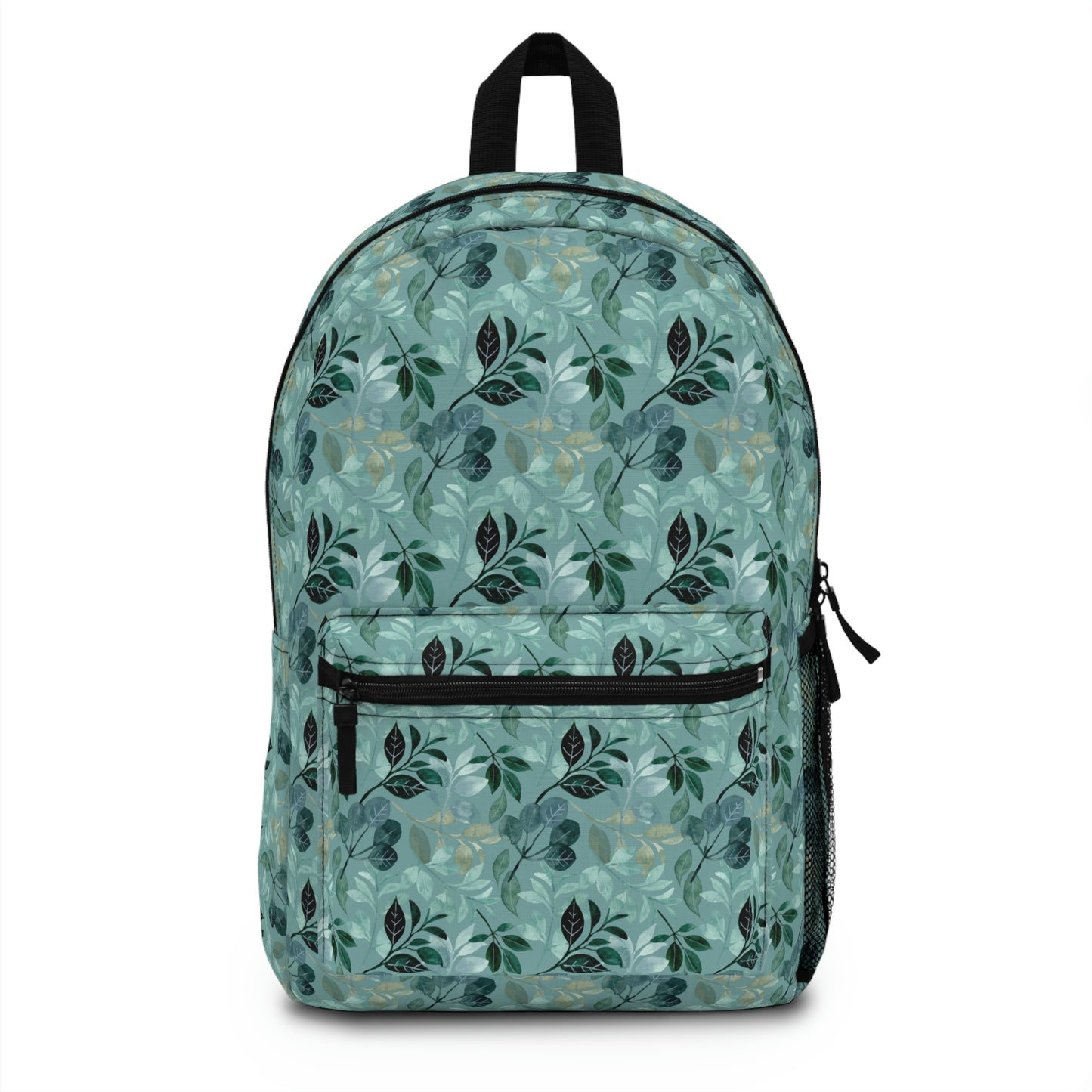 teal leaf backpack for back to school, gym, yoga or travel
