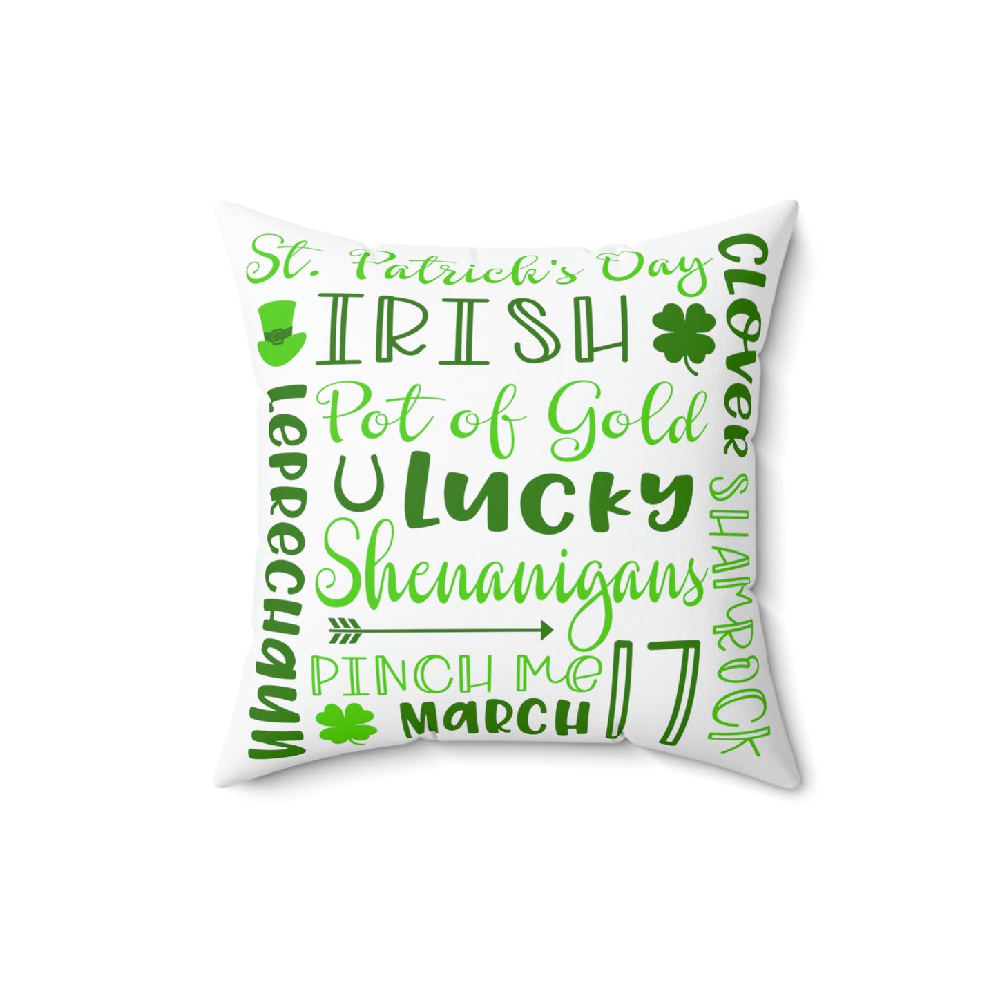 St Patrick's Day Pillow, St Patrick's Day Decor, Shamrock Pillow, St Patrick's Day Cushion, St Patrick's Day Gift, Green Decor