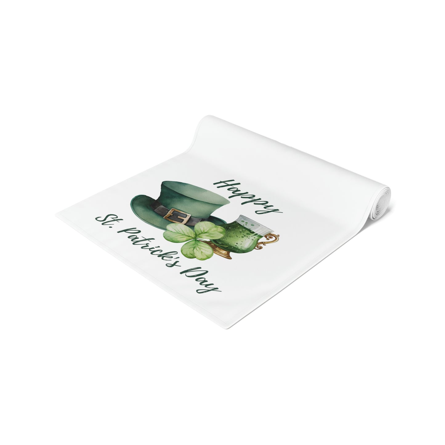 St Patrick's Day Table Runner / St Patrick's Day Decor / Shamrock Decor / St Patricks Table Decor / Green Table Decor