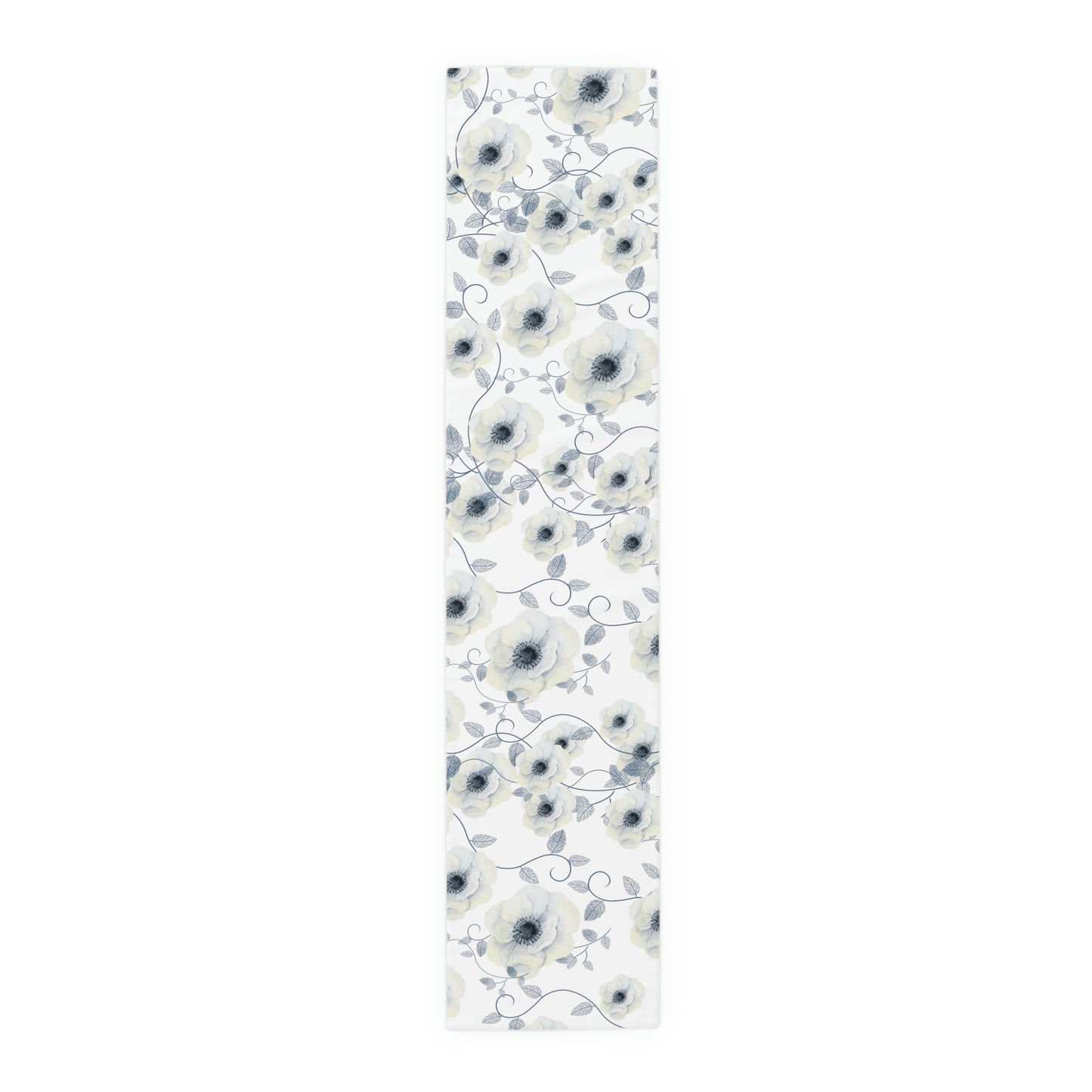 Summer White Flower Table Runner