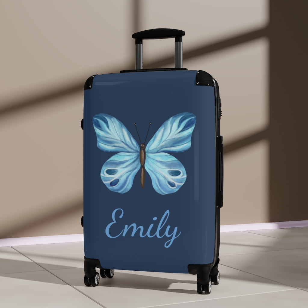 Butterfly Suitcase /  Personalized Luggage / Girl's Luggage