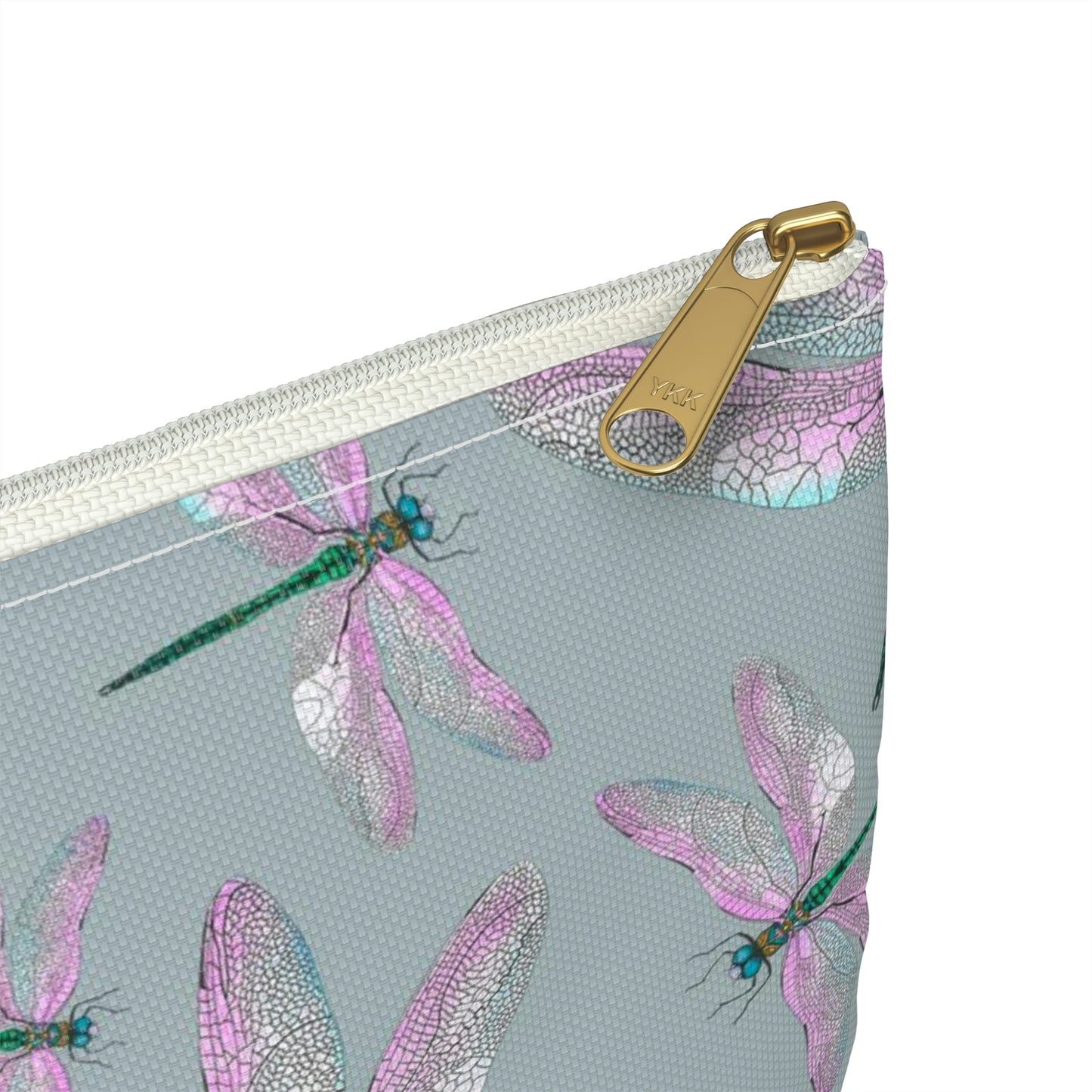 Dragonfly Makeup Bag / Blue Cosmetic Pouch