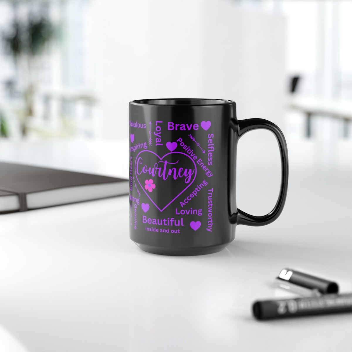 Personalized Mug / Purple Self Love Cup