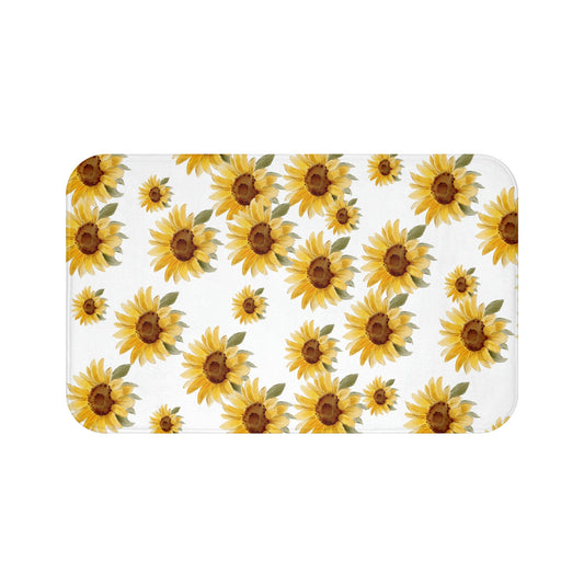 Sunflower Bath Mat / Sunflower Decor