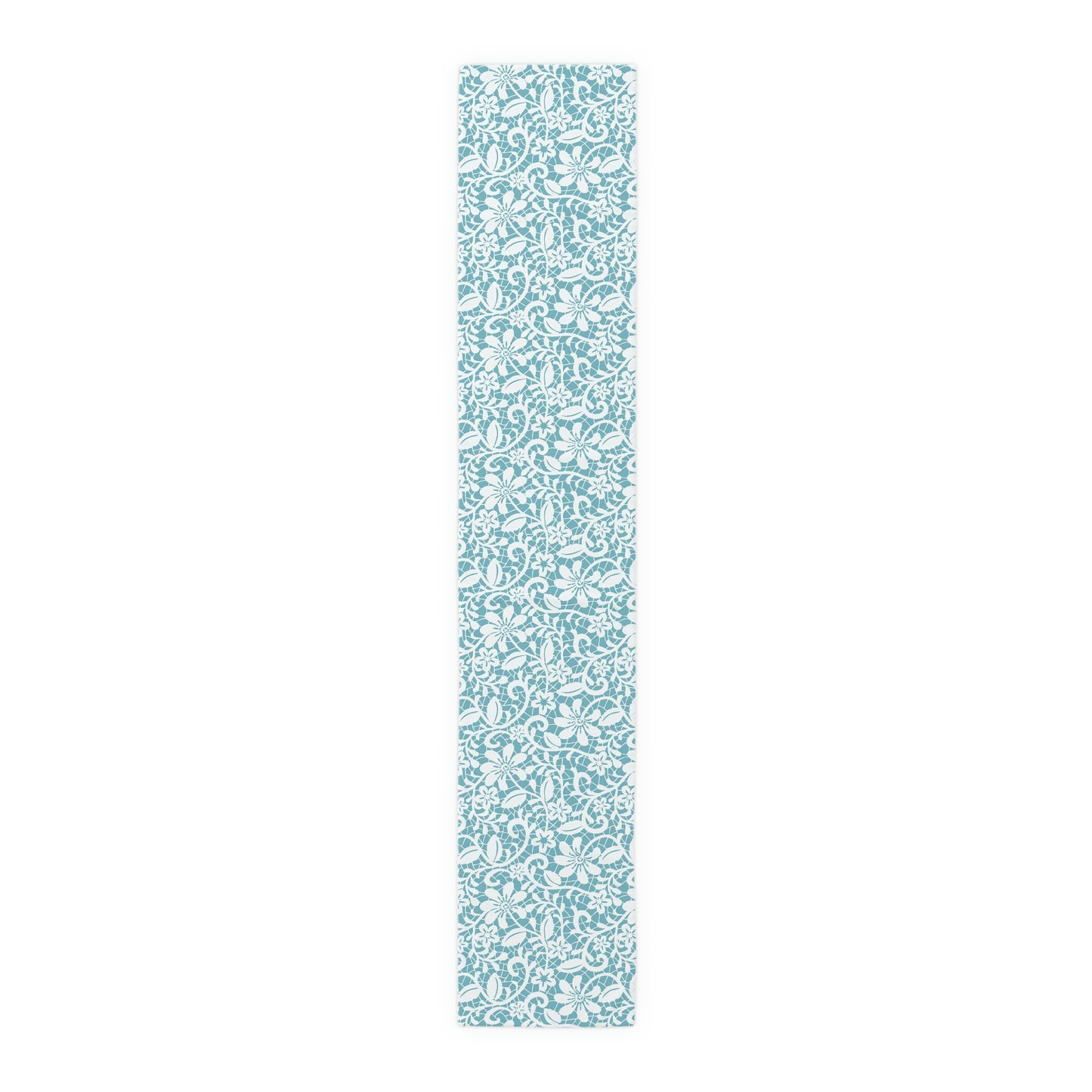 Blue Floral Table Runner / Floral Table Decor
