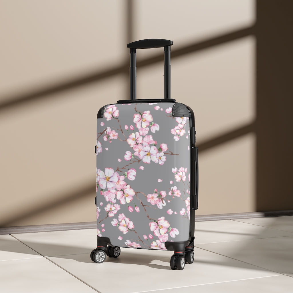Cherry Blossom Suitcase / Custom Luggage / Wheeled Suitcase