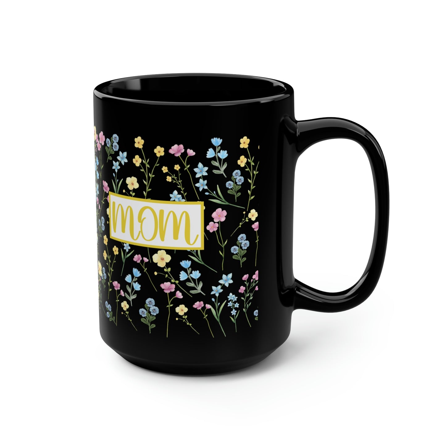 Personalized Mom Floral Coffee Mug